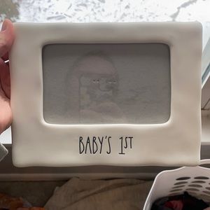 Rae Dunn baby’s first frame
